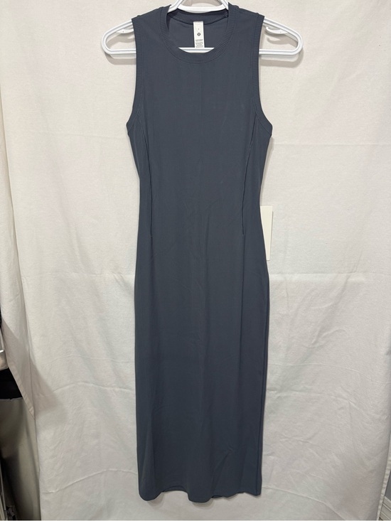 lululemon athletica Dresses & Skirts - NWT Lululemon All Aligned Sleeveless Ribbed Midi Dress - Size 2 Color OLBL